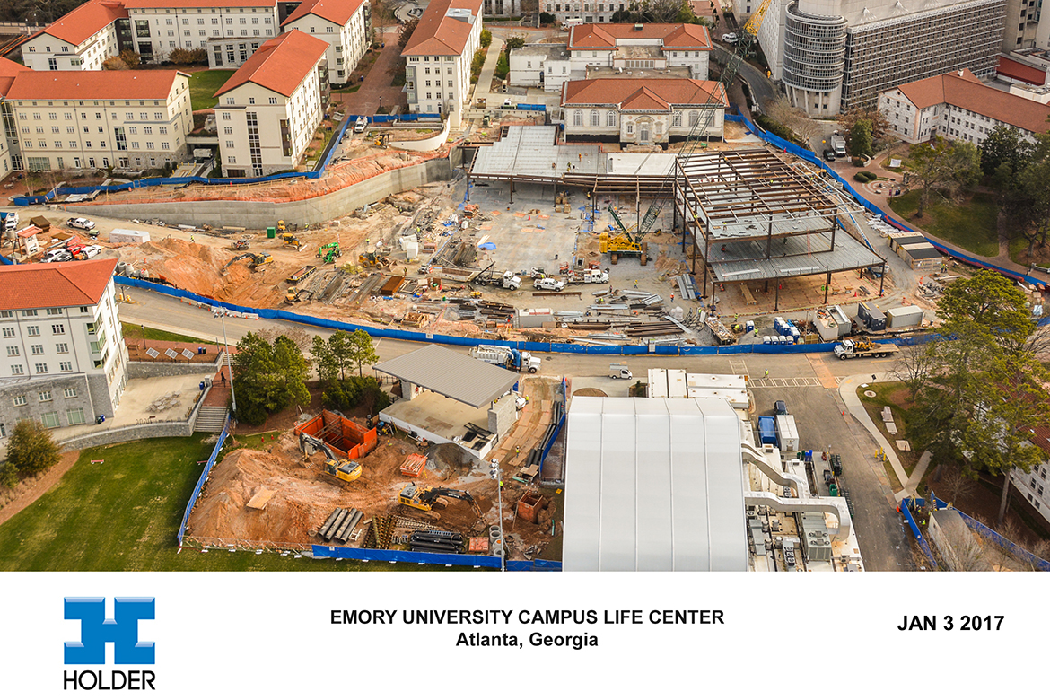 Emory Campus Life Center construction update